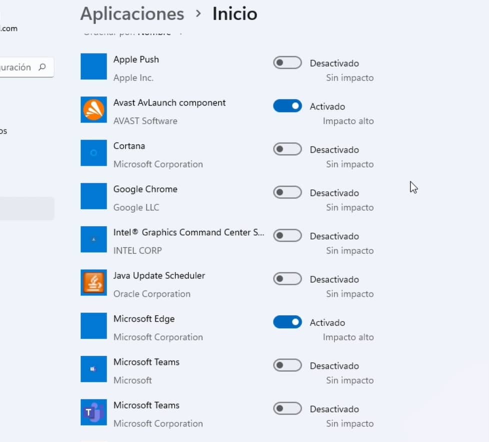 Aplicaciones de Arranque de Windows 11
