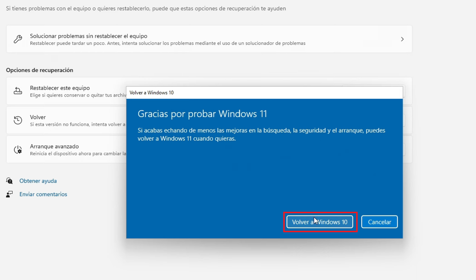 👉 Cómo Volver A Windows 10 Desde Windows 11 ↩ Paso A Paso 7007