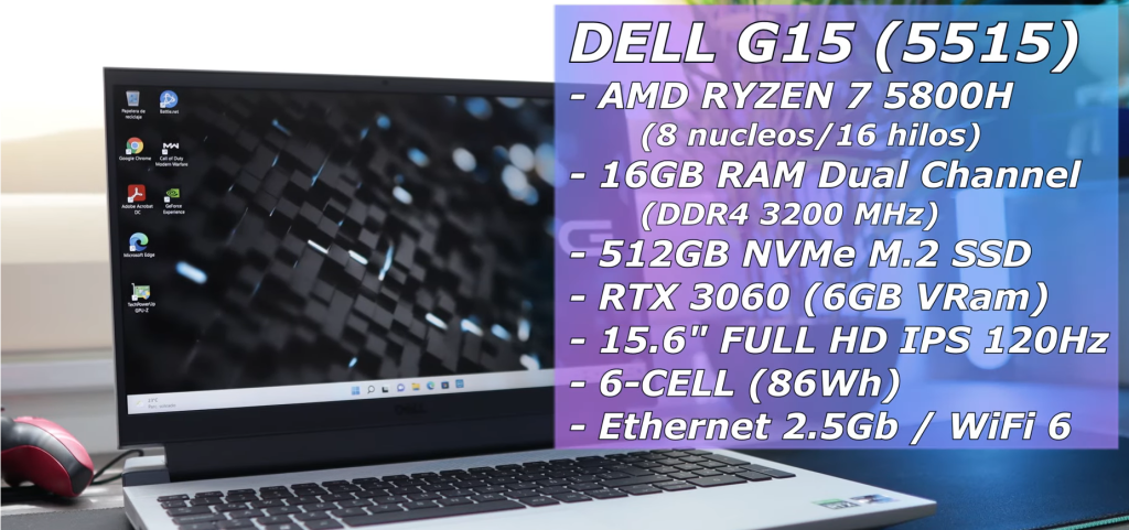 Caracteristicas de la Dell G15