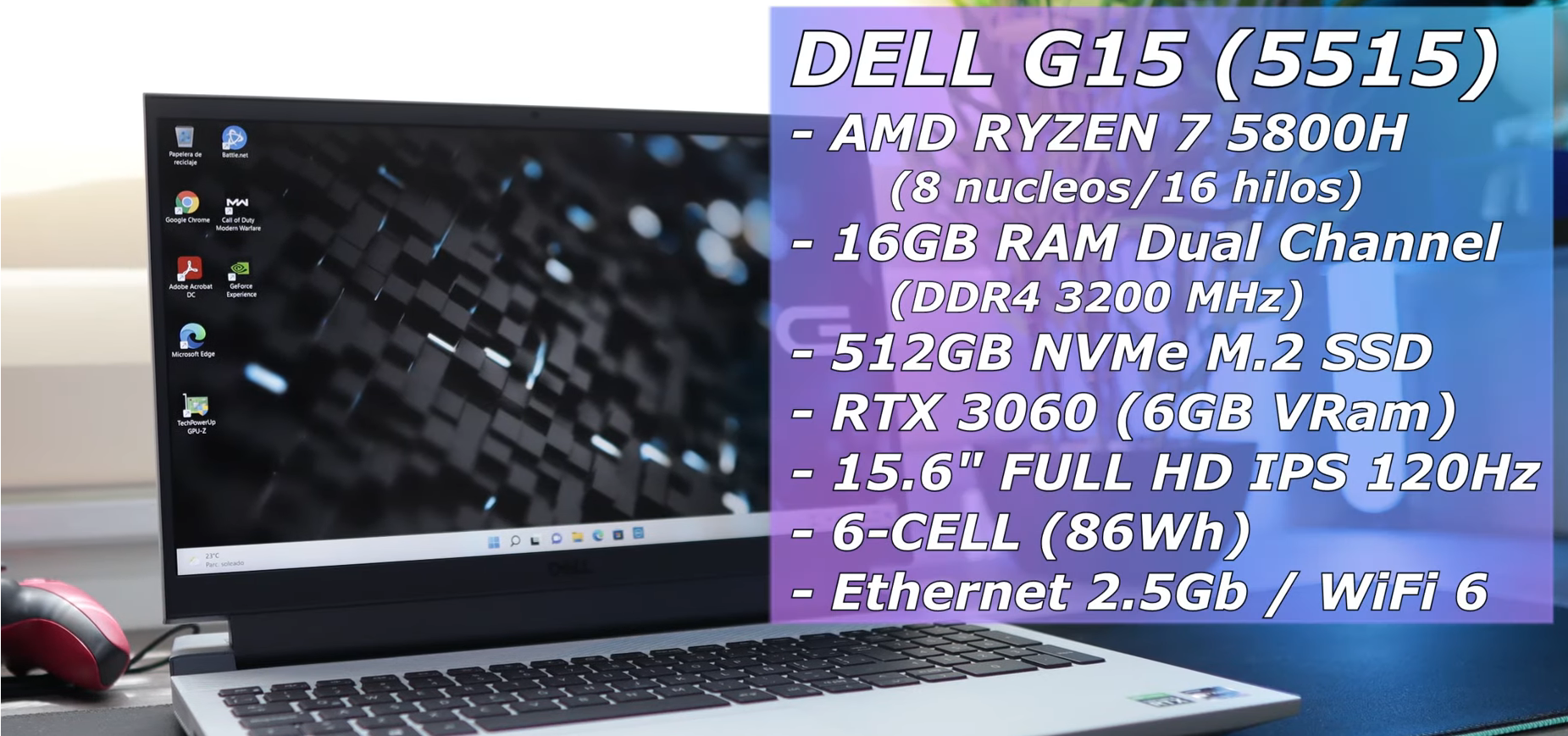 Dell G15 (5515) Review En Español 😱 Laptop Para Gamers Y Productividad ...