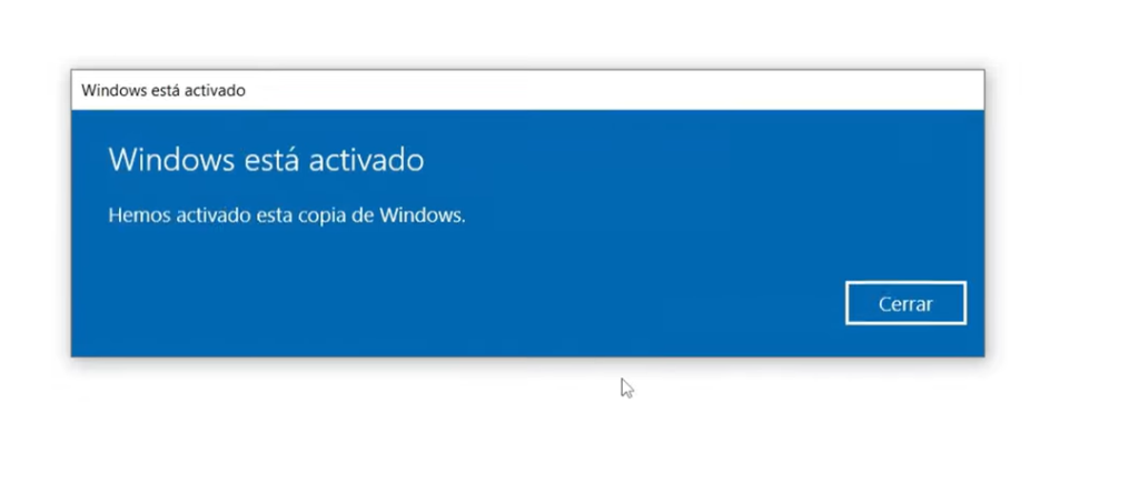 Windows fue activado 