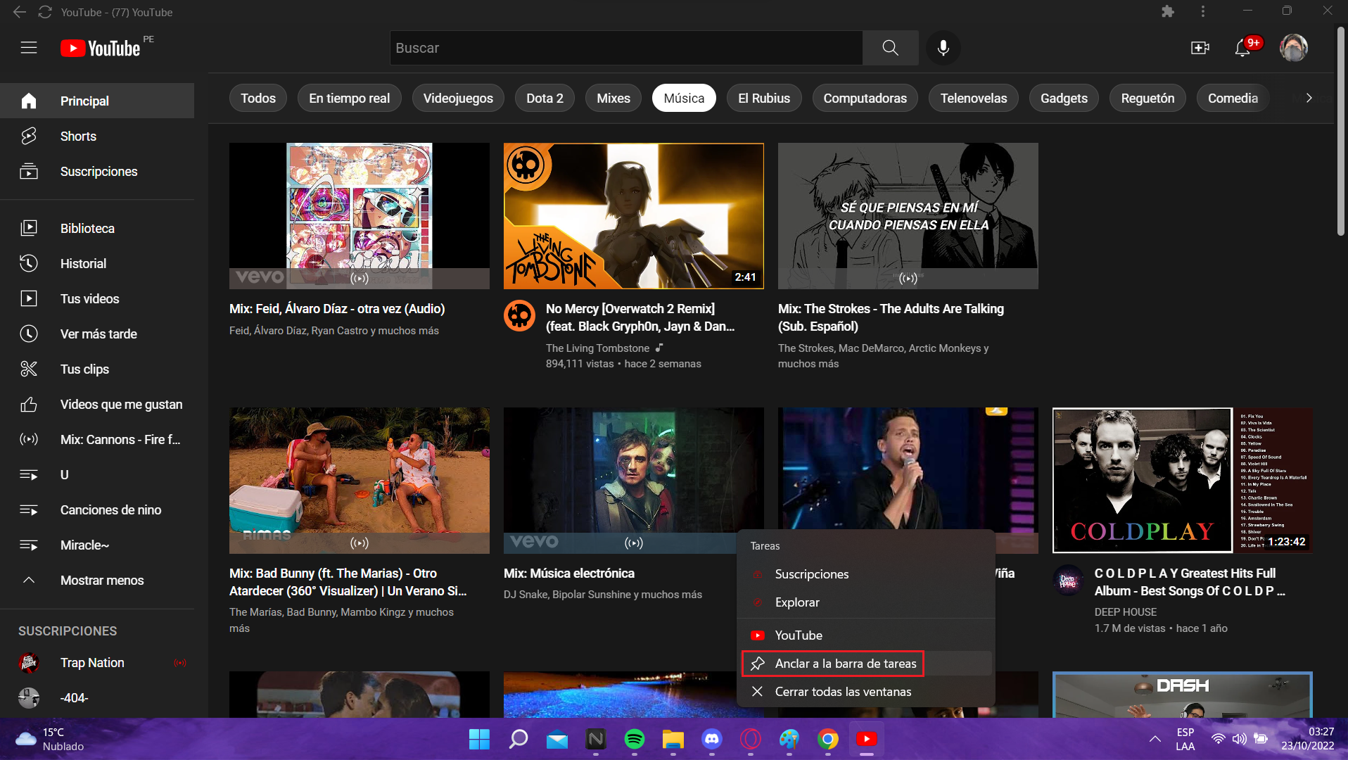 📌Cómo agregar YouTube a tu Barra de Tareas - TecnoRed.org