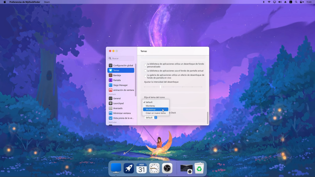 La personalización es clave para hacer que tu dock se vea al propio estilo de MacOS