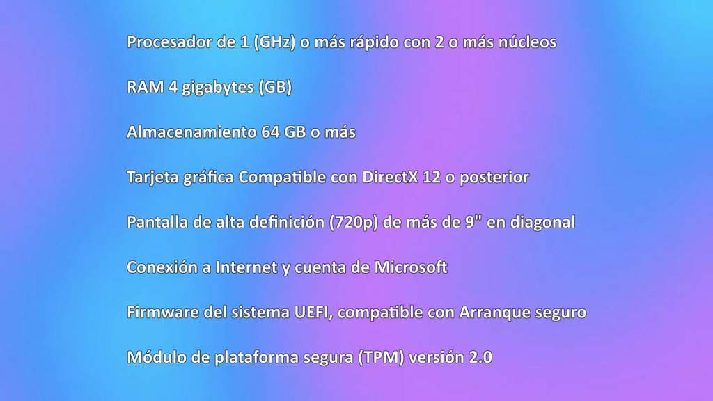 Requisitos para Windows 11