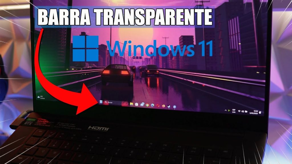 Cómo poner Barra de Tareas en Transparente en Windows 11 2023