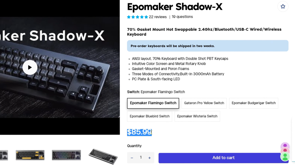 Epomaker Shadow X ofrece una propuesta atractiva por menos de $90