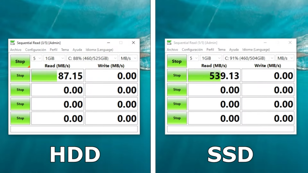 Ventajas de un SSD sobre un HDD