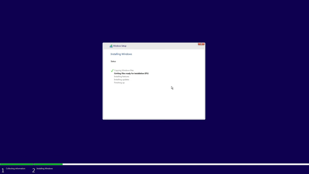 nstalación clásica de Windows 11