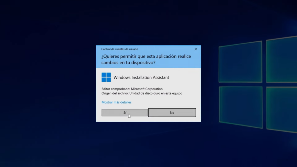 Abre el asistente de instalación de Windows 11