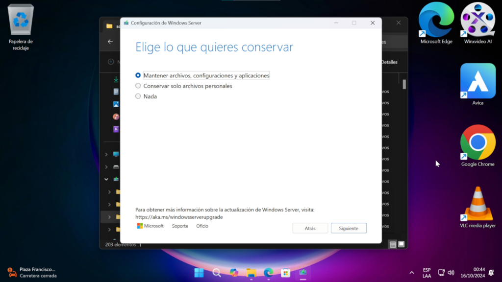 Opciones para instalar Windows 11 24H2 