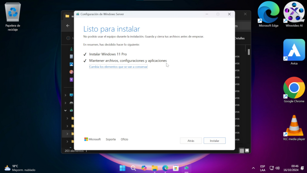 Instalación de Windows 11 24H2