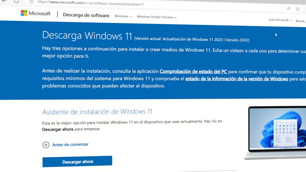 Descargar la Herramienta de Creación de Medios de Windows 11