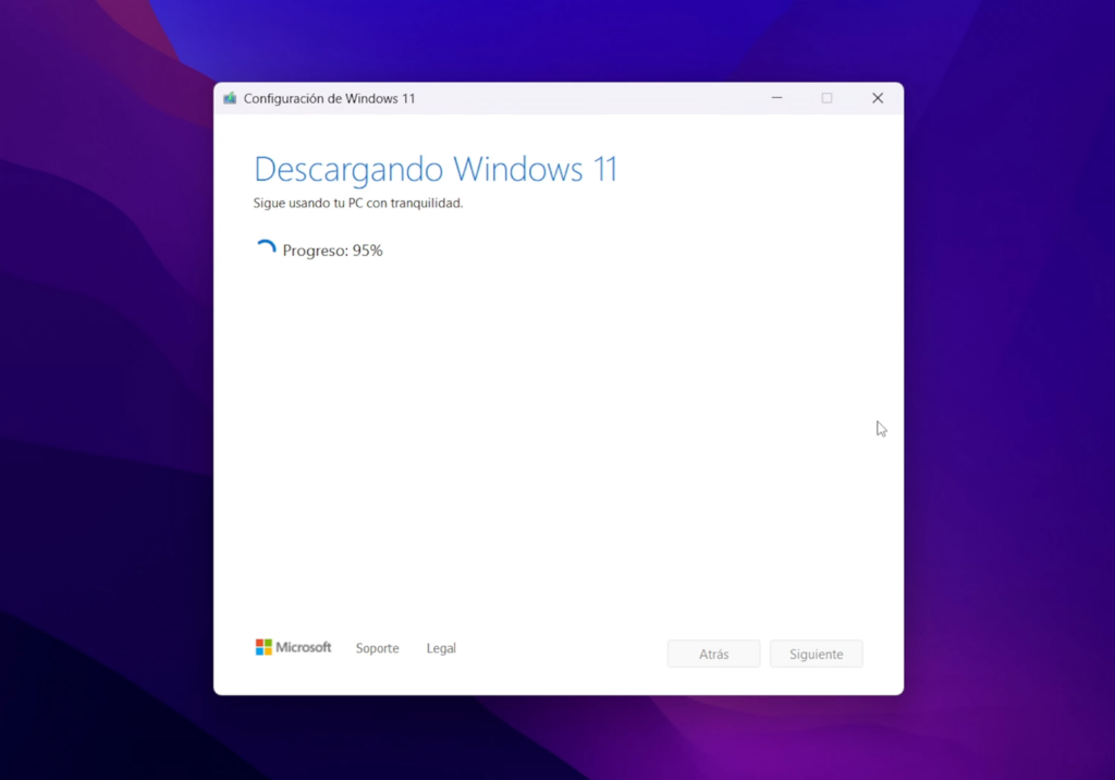 Descargando ISO de Windows 11