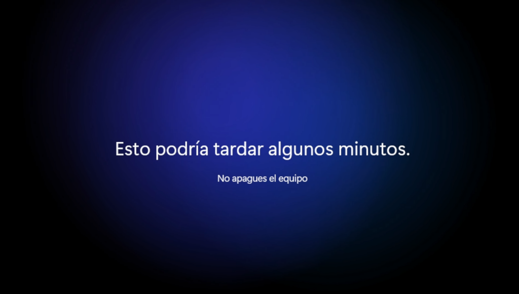 Esperar la carga inicial de Windows 11