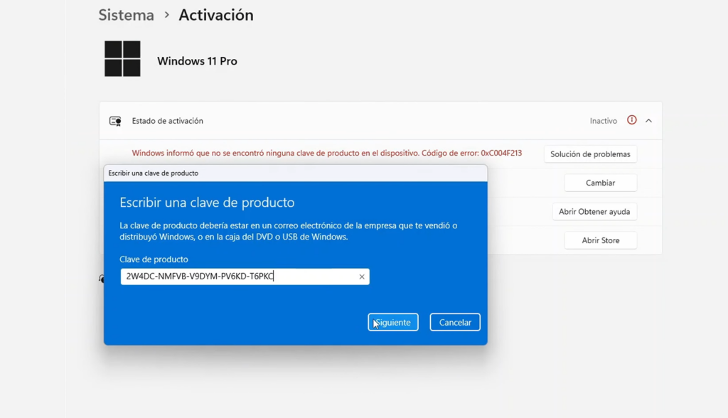 Activar Windows 11