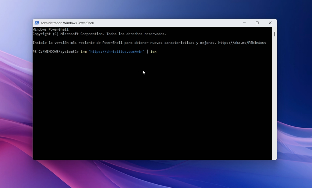 irm "https://christitus.com/win