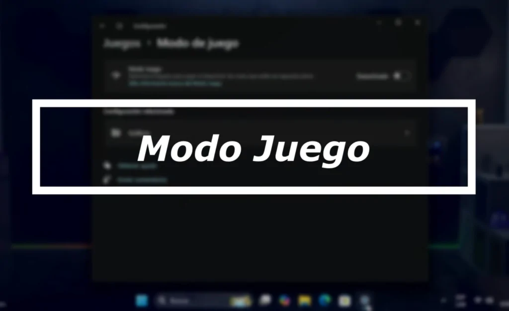 Modo Juego en Windows