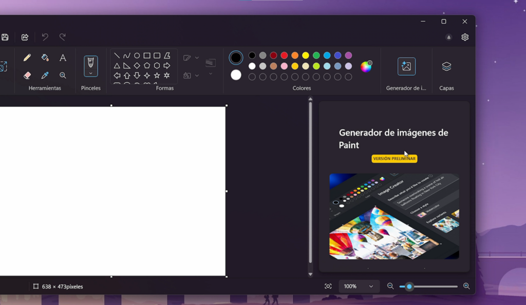 Generación de Imágenes con IA en Paint en Windows 11