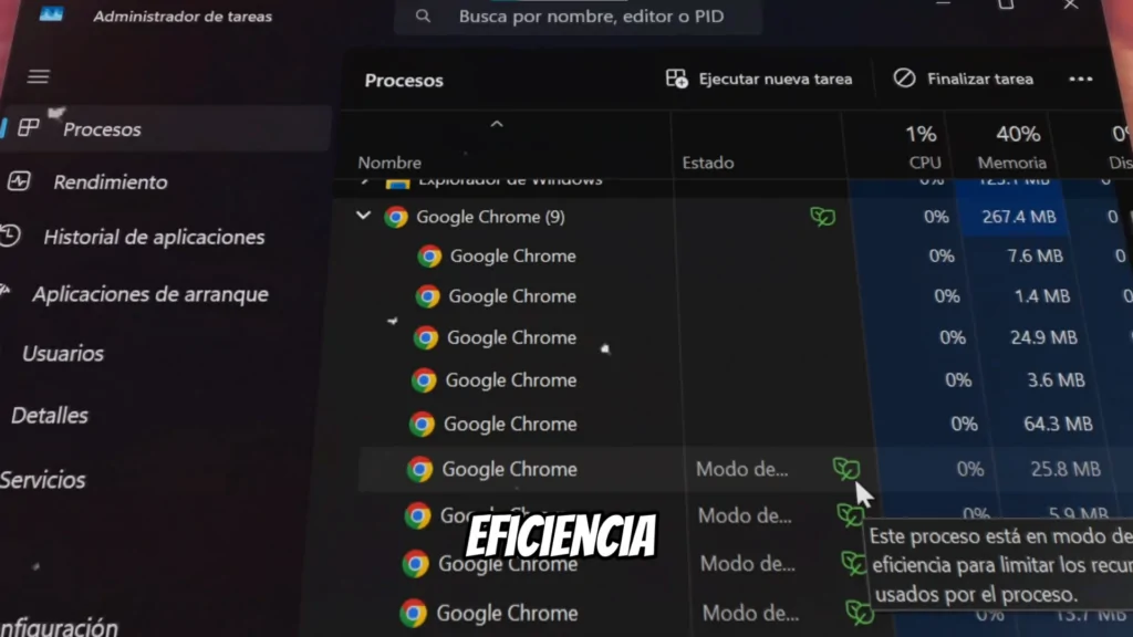 Qué Es el Modo Eficiencia en Google Chrome