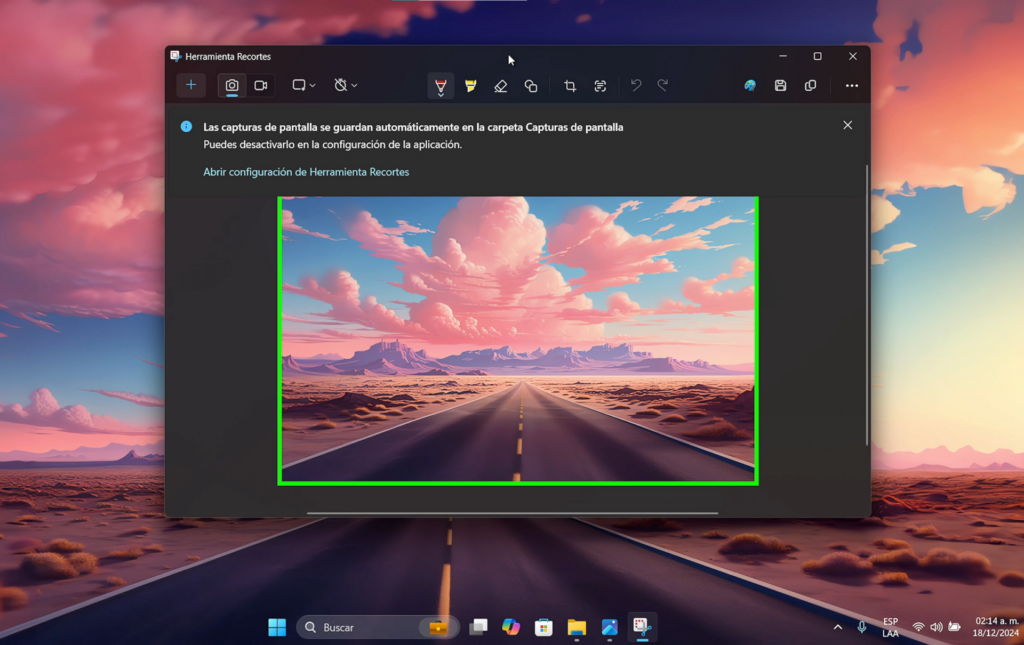 Capturas de Pantalla con Bordes en Windows 11