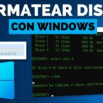 formatear disco con windows