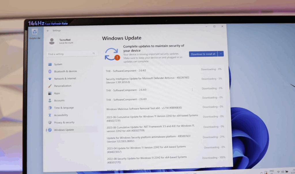 Windows Tiny11 actualizacion