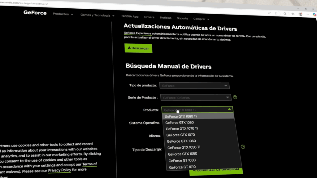 Instalar drivers para tarjetas gráficas (GPU)