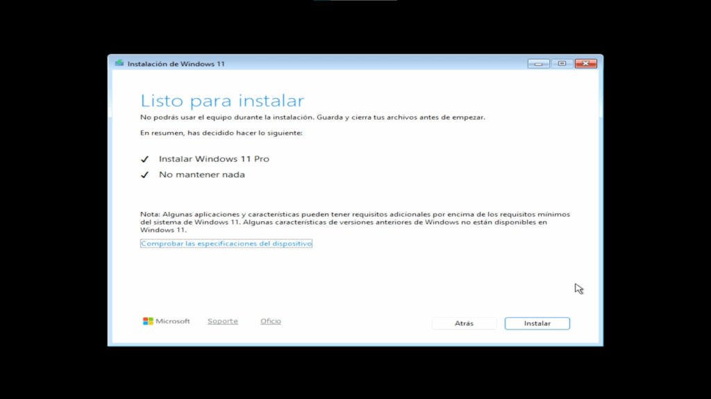 Instalar Windows 11 25H2