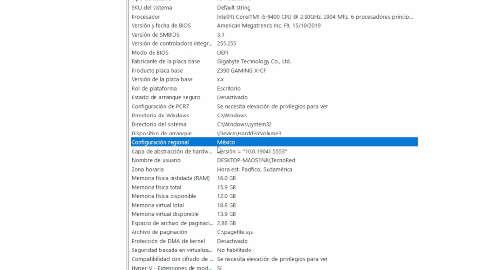 Verifica el idioma y arquitectura de tu sistema