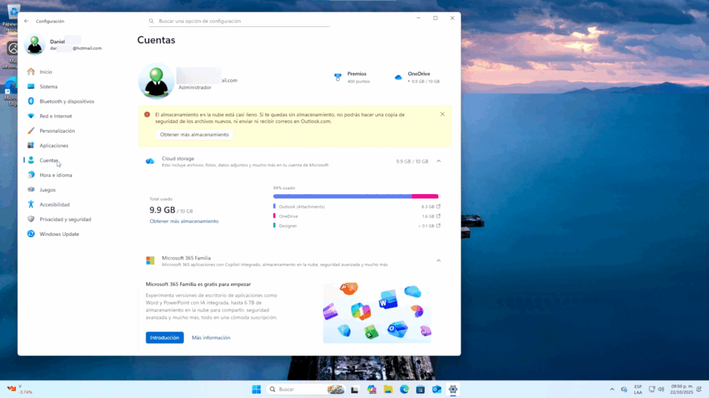 Método 4: Instalar con cuenta Microsoft y luego migrar a cuenta local