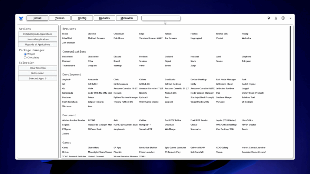 Ejecutar la herramienta de optimización