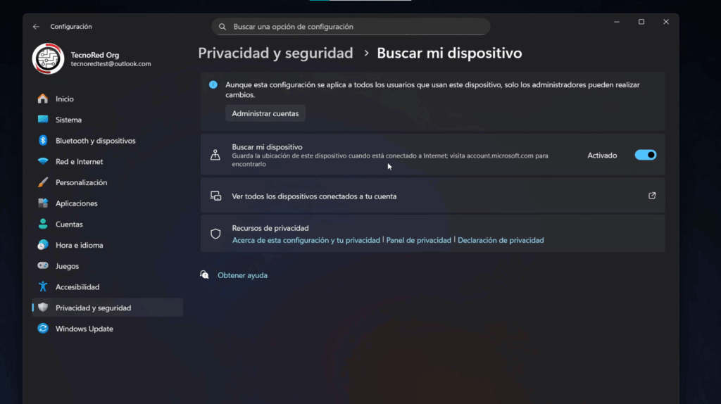 Buscar mi dispositivo (si usas laptop, actívalo hoy mismo)
