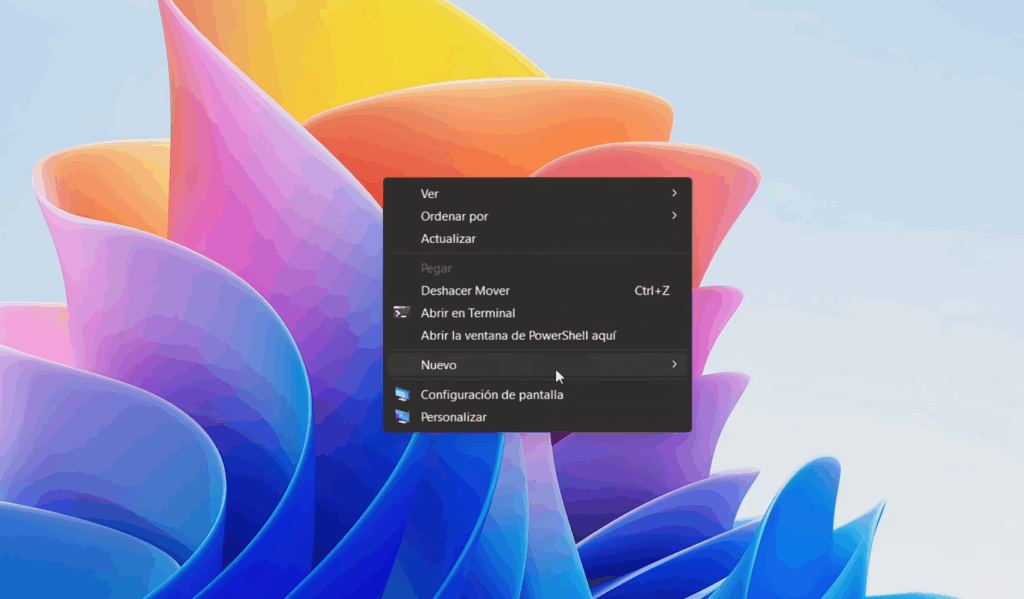 Abrir el menú contextual clásico (sin hacks)