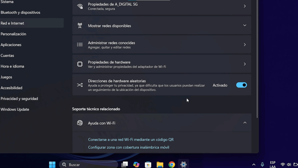 Direcciones MAC aleatorias (mayor privacidad en redes Wi-Fi)