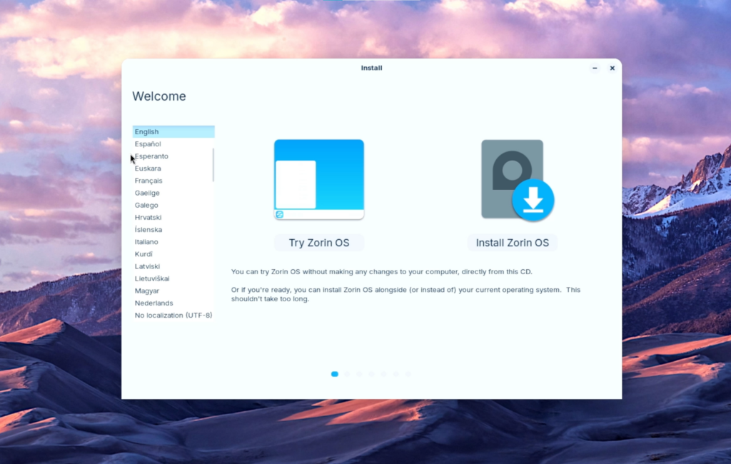 Instalación de Zorin OS 18