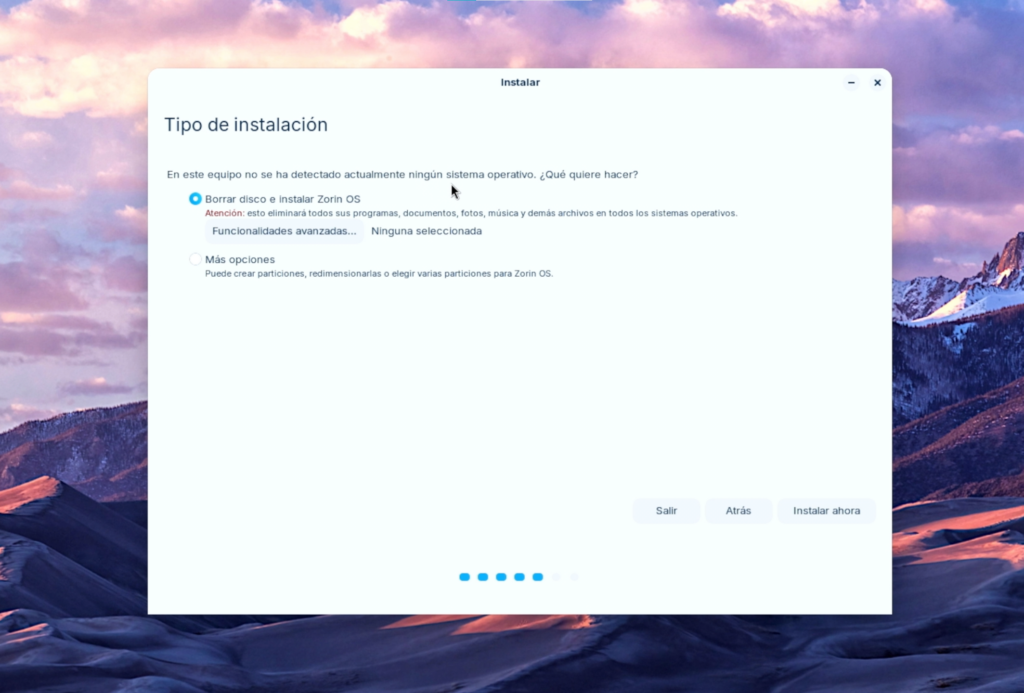 Tipo de instalación