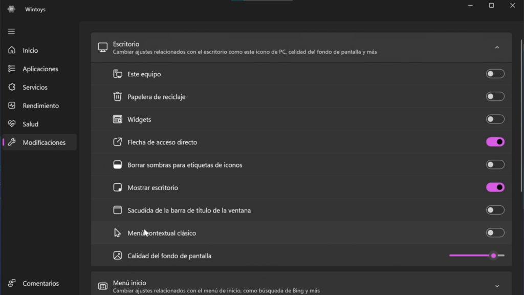 Modificadores: personalización y control total