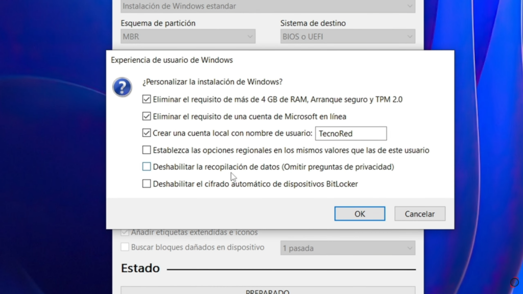 Crear USB booteable con Rufus