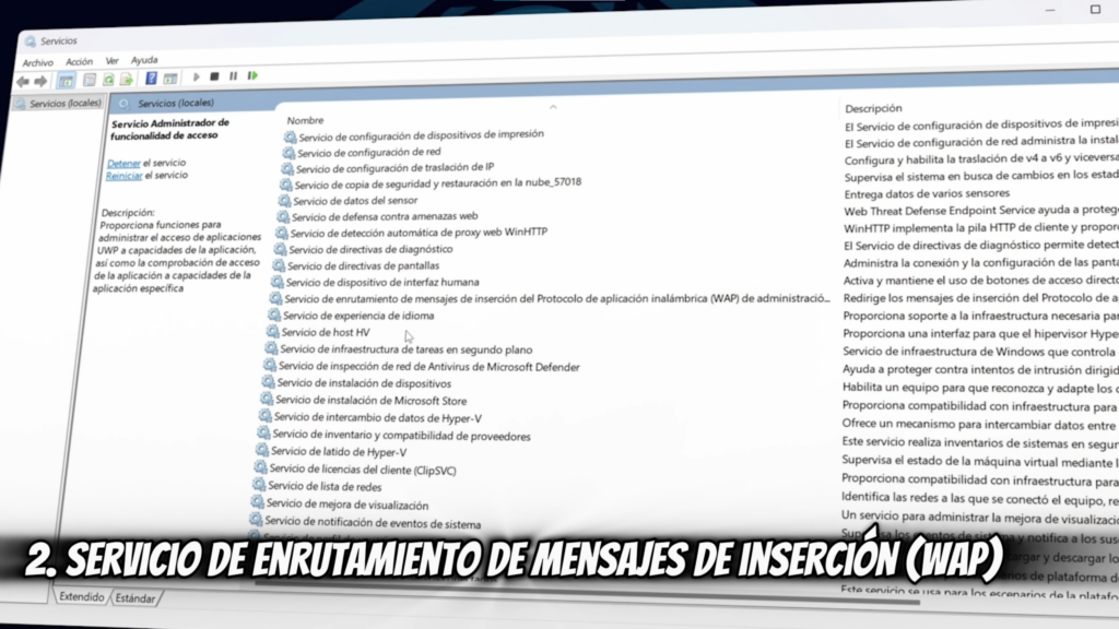 Servicio 2: Servicio de Enrutamiento de Mensajes de Inserción WAP