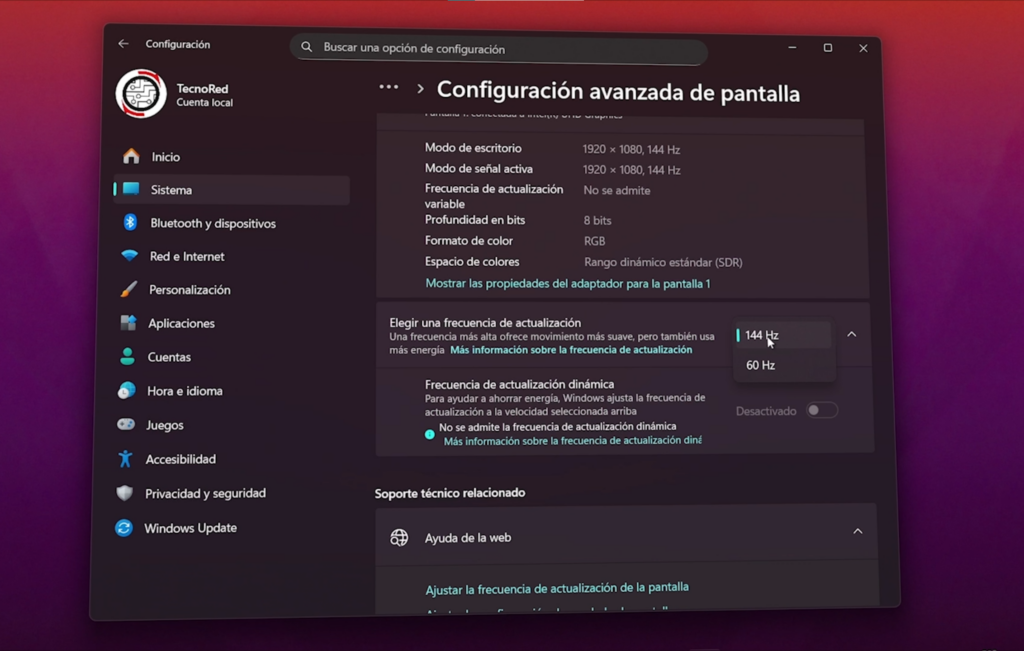 4. Verifica la Frecuencia de Actualización de tu Monitor