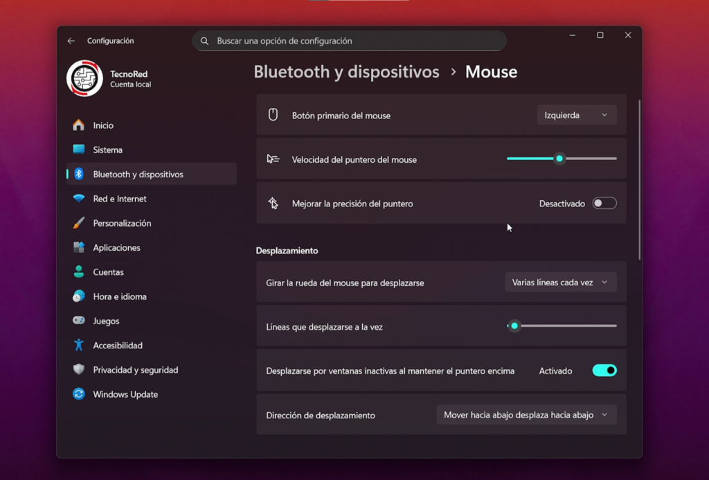 7. Desactiva la Precisión Mejorada del Mouse