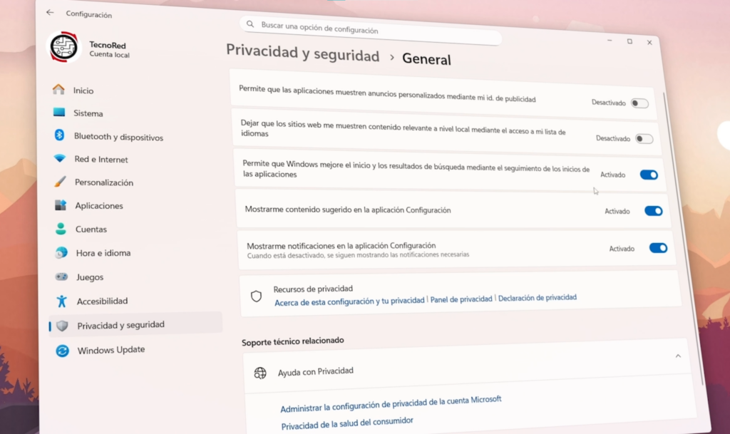 2. Desactiva el Identificador de Publicidad y Sugerencias