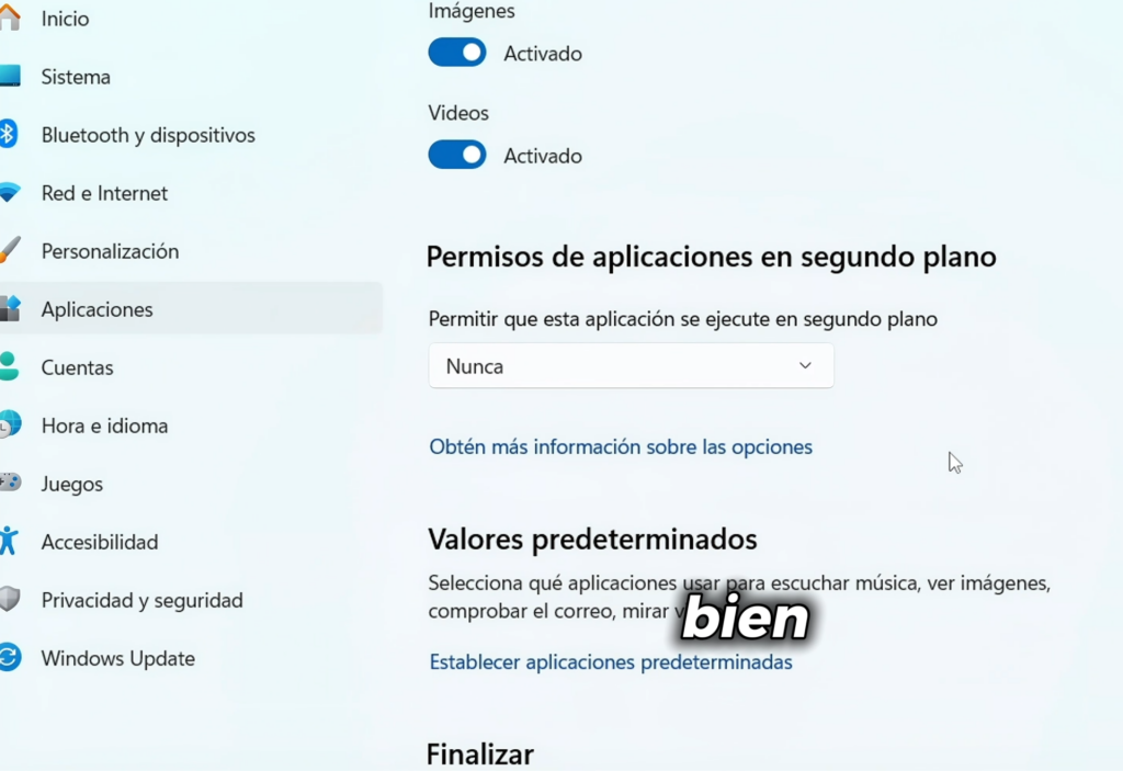 Limita aplicaciones que se ejecutan en segundo plano