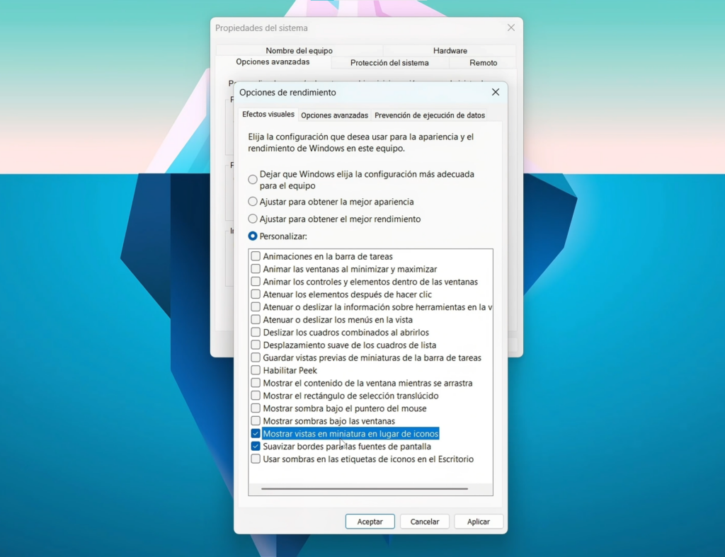 Reduce efectos visuales sin arruinar la apariencia