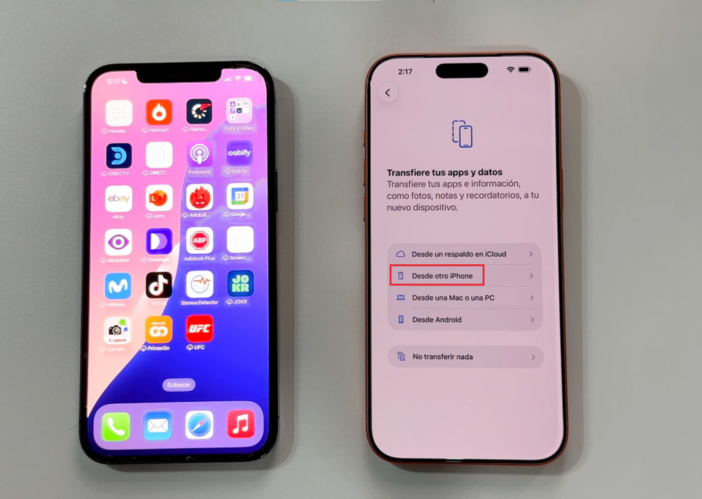 Paso 4: Elige el Método de Transferencia