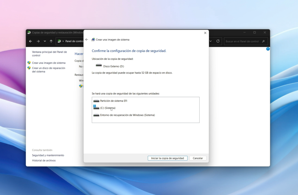 Qué incluye la imagen y cuánto espacio necesita