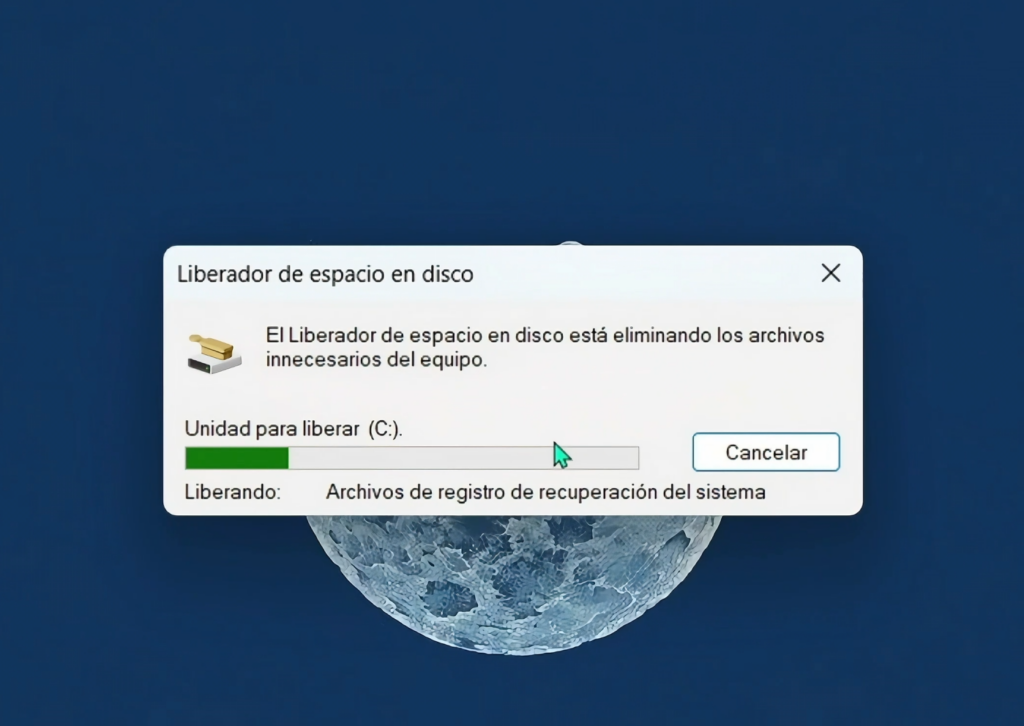Limpiar archivos temporales con el Liberador de espacio (Limpieza profunda real)
