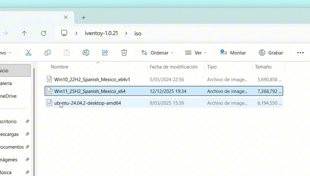 Paso 2: Copiar las ISOs de los sistemas operativos
