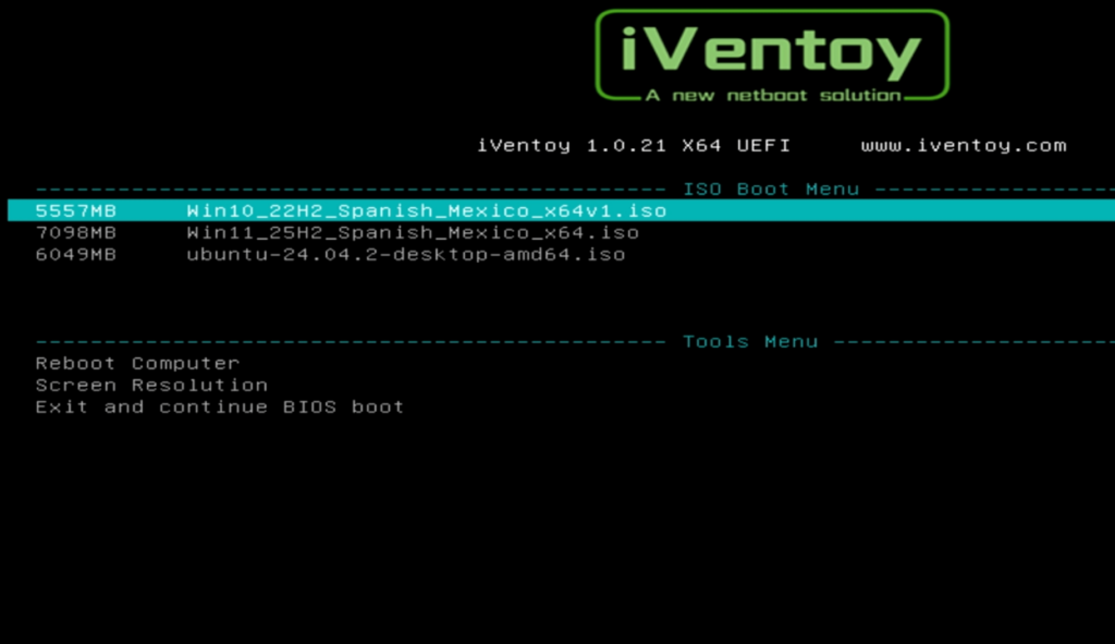 Paso 6: Seleccionar la ISO para instalar Windows