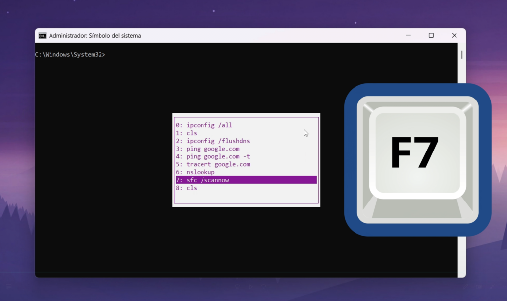 Ver el historial de comandos